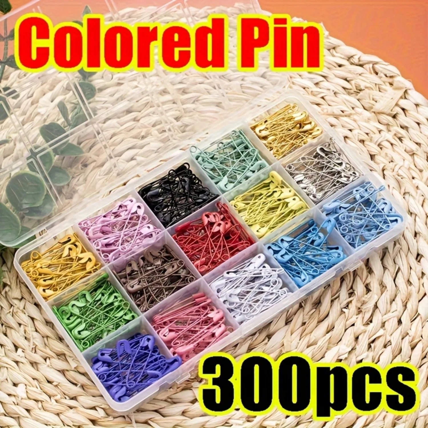 

300 Series Stainless Steel Colored Safety Pins - Durable and insulated, ideal for crafts, sewing, and a variety of tasks