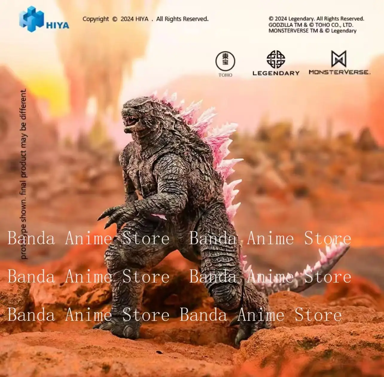 재고 있음 오리지널 히야 토이즈 고질라 대 콩 2 액션 피규어 애니메이션 장난감 선물 모델 정품 수집가 애니메이션 취미
