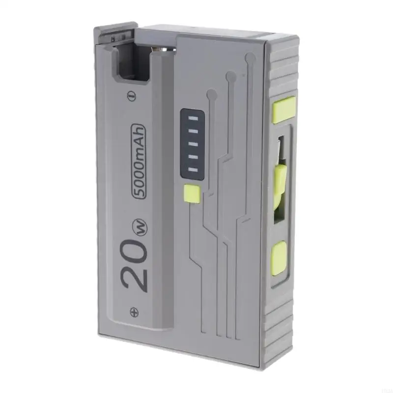 193A DIY Charging Adapters Case With 12700 Slot Power Display Light Indicators Battery Replacement Plastic Power Cover