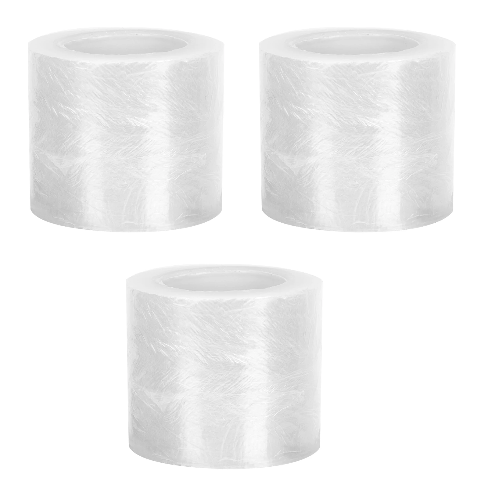 3 Rolls Remove Eyelash Cling Film Tattoo Eyebrow Lip Film Smooth Elastic Cover for Grafting