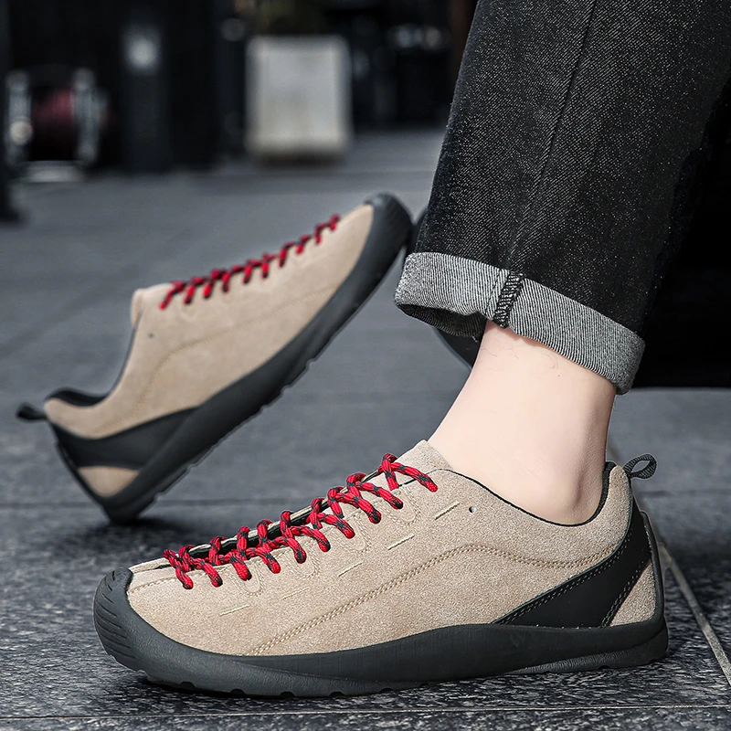 

2026 New Arrival Men's British Style Low-Top Casual Sneakers - Comfortable Fashion Couple's Hiking Travel Versatile Shoes