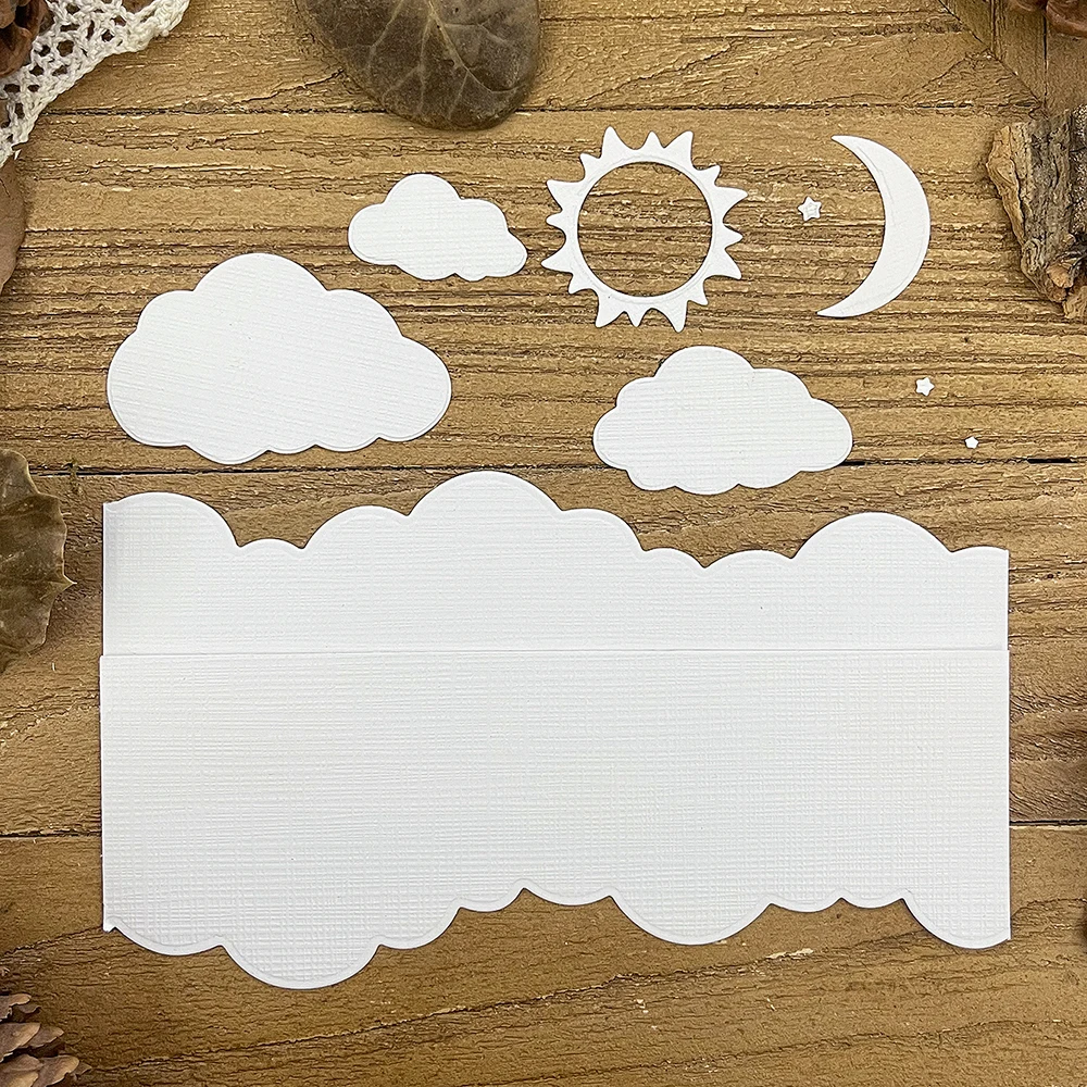 Mountain clouds the Sun Metal Cutting Dies Stencils for DIY Scrapbooking Decorative Embossing DIY Paper Cards