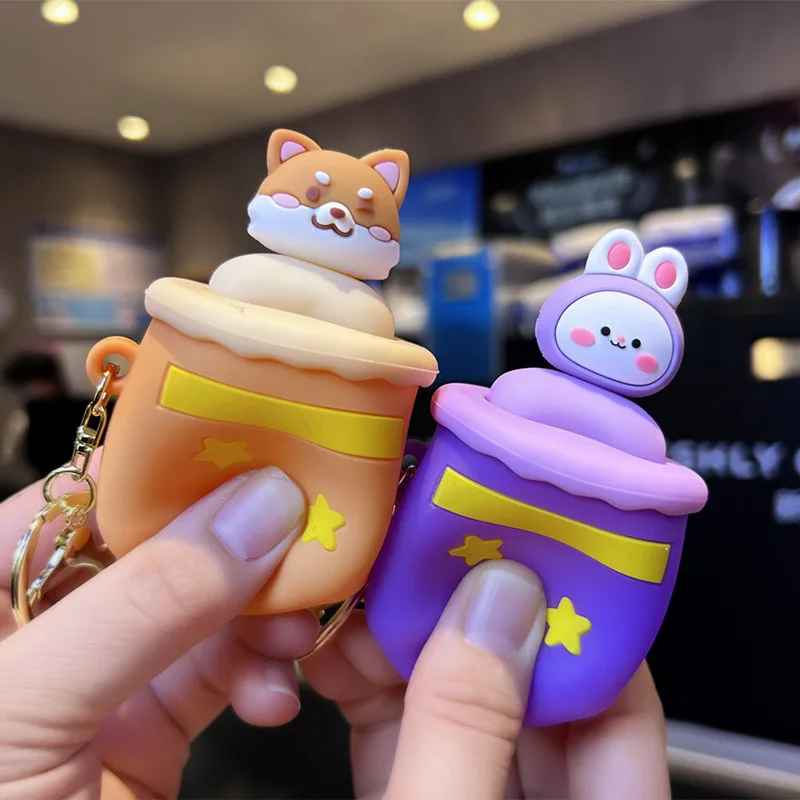 

Мультяшная волшебная шляпа, брелок для ключей, милое животное, кукла, чашка, рюкзак, кулон для декомпрессии автомобиля, брелок для женщин, орнамент, подарок