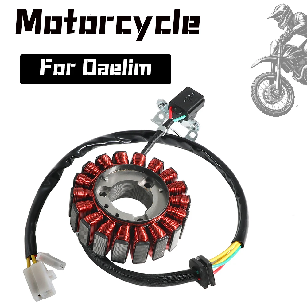 

Motorcycle Alternator Stator Coil For Daelim S1 125 2008-2017 VJF125 (Roadwin R) OEM:31120-BA8-0000 DAE31120-BA8-0000