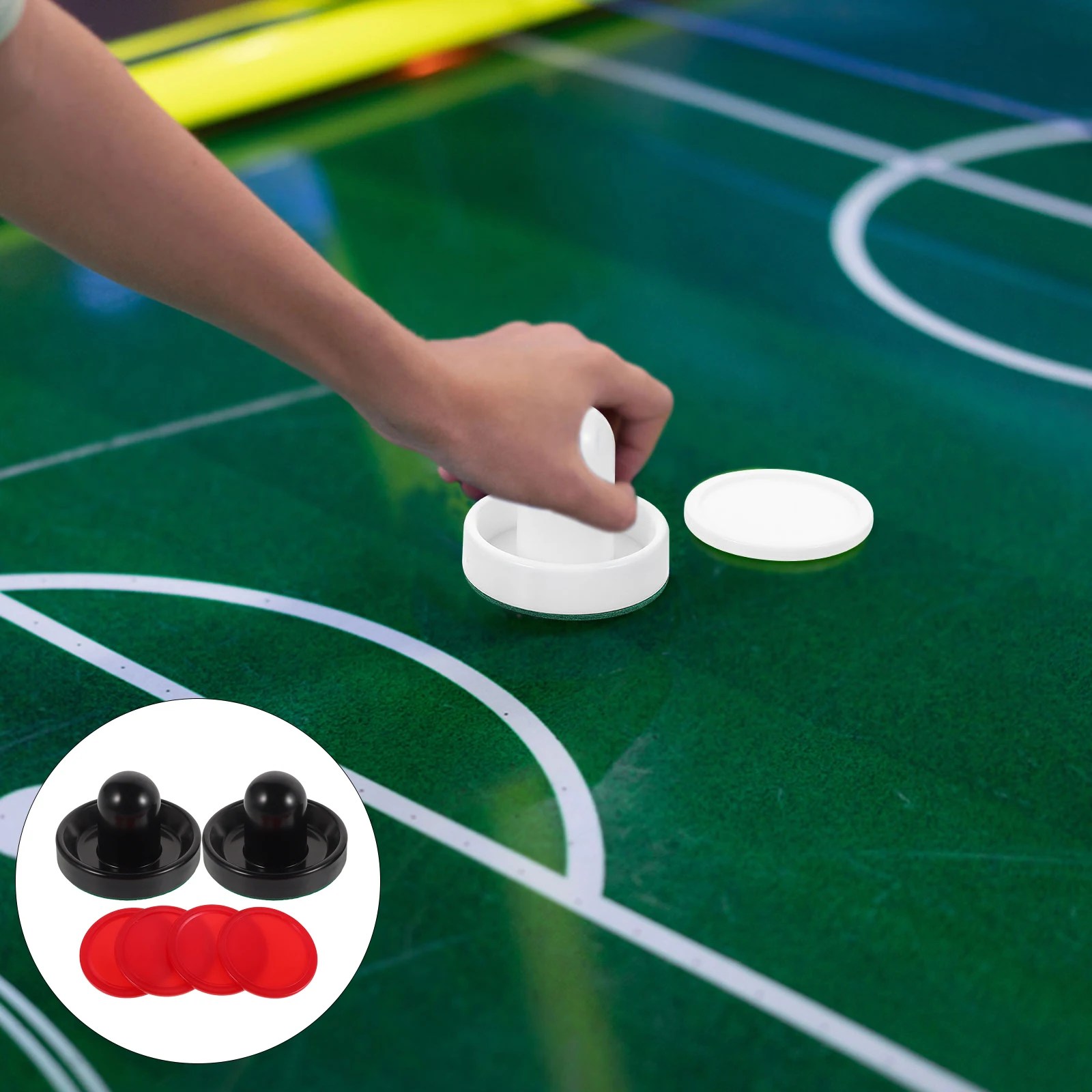 

Набор ударников для воздушного хоккея, запасные части для настольных аксессуаров, прочные весла, молоток, фетровые подушечки, гладкие игровые игры