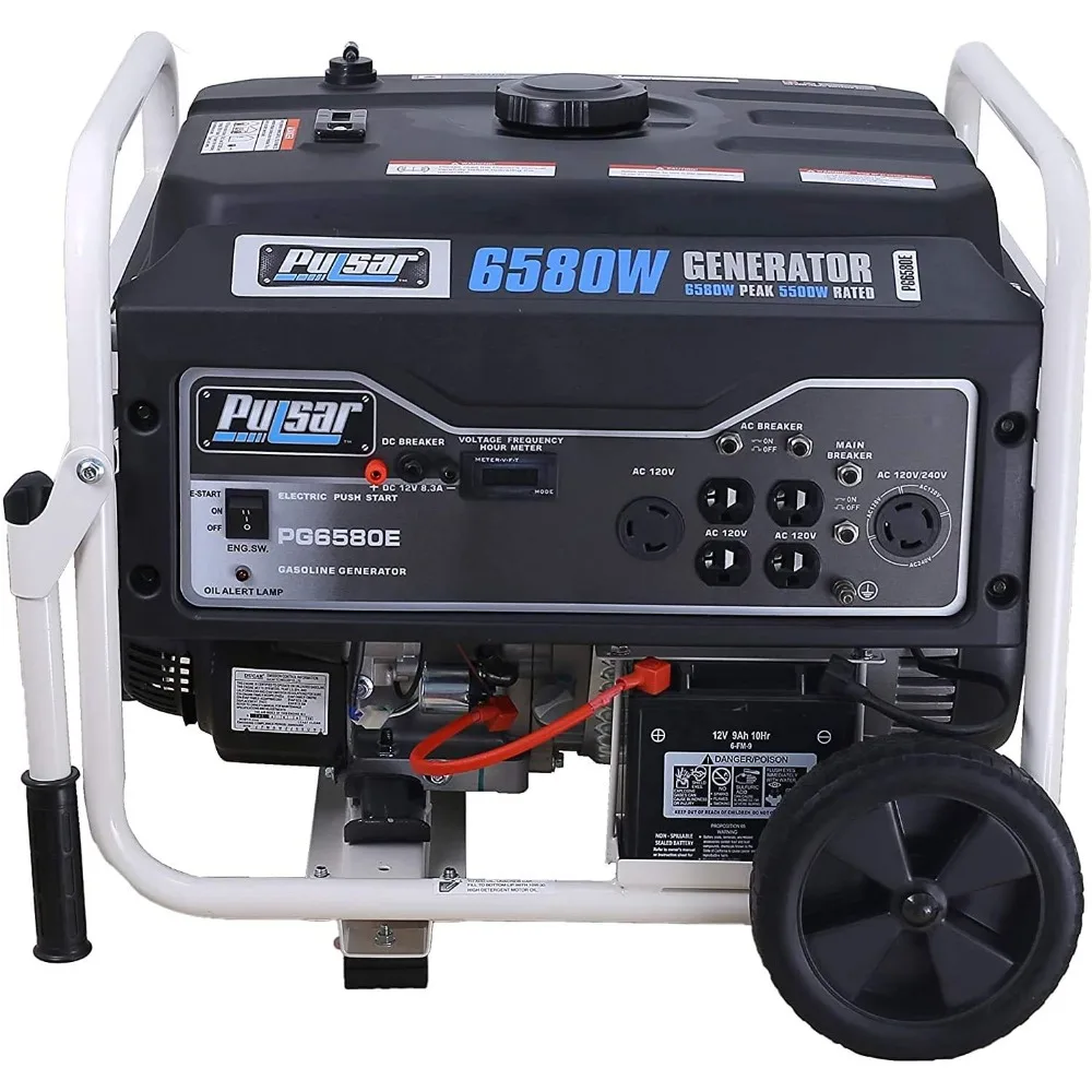 PG6580E Portable Generator, Black&White Генератор 220 Вольт Power Generator Gasoline Diesel Generator Silent Free Energy