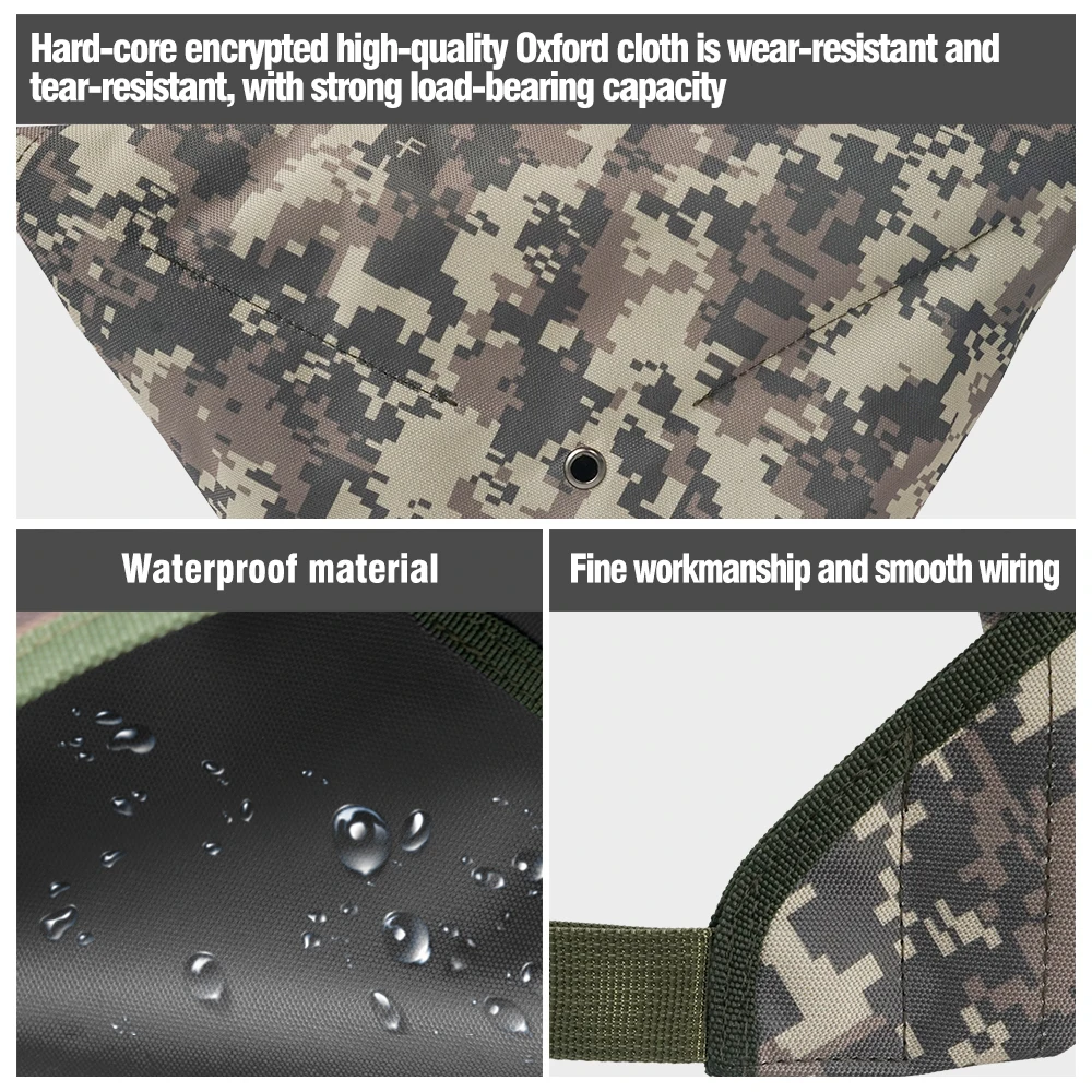 TRUIFOTO Universal tripod Super Adhesive Nylon Velcro double sided Suede camouflage print weight stone bag Portable outdoor heav