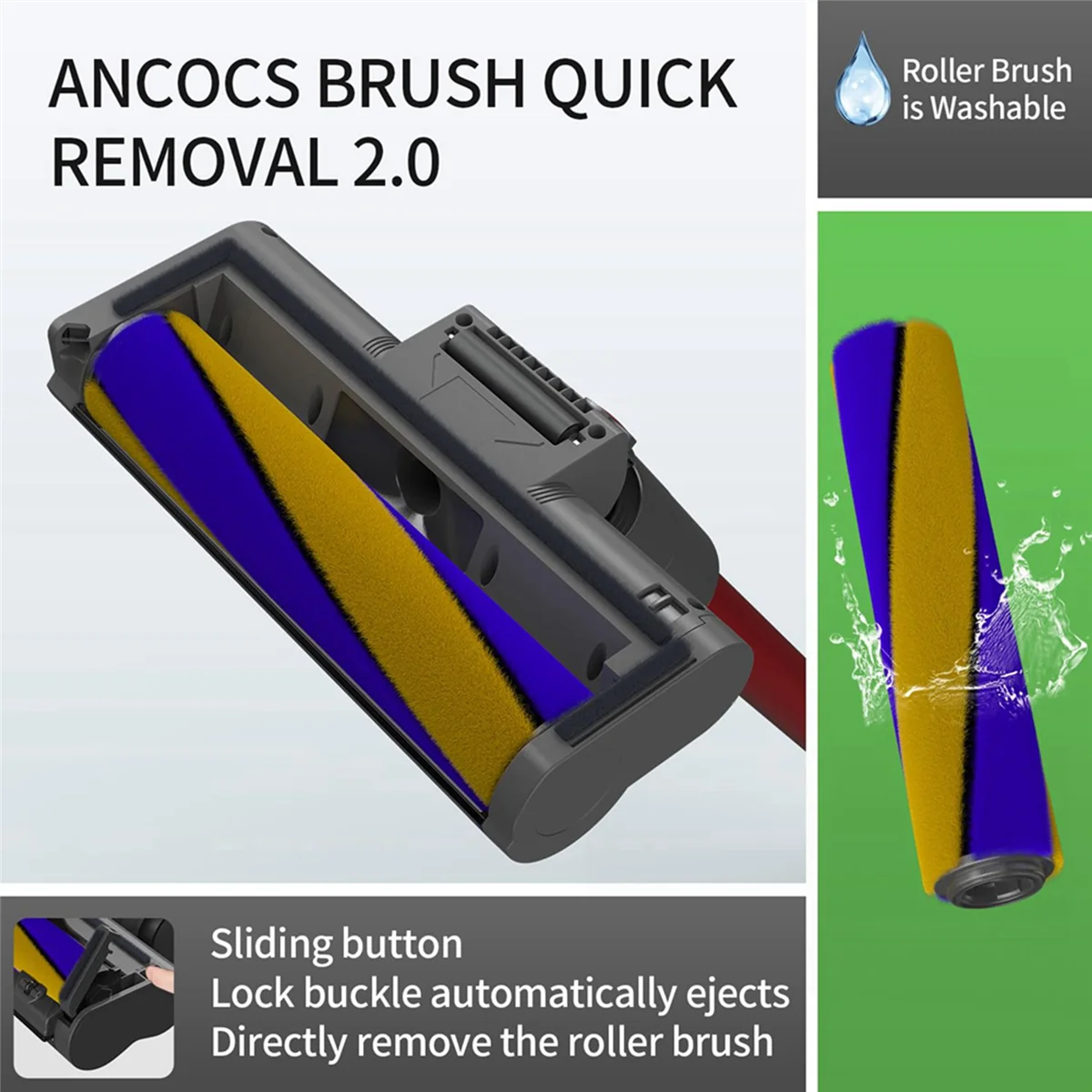 Roller Brush Power Head Replacement for Dyson V7 V8 V10 V11 V15 Vacuum Parts with Green Laser Light Floor Attachments image 5