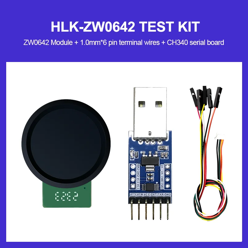 Hi-Link Новый HLK-ZW0642 Модуль распознавания датчика доступа к отпечатку пальца 160*160