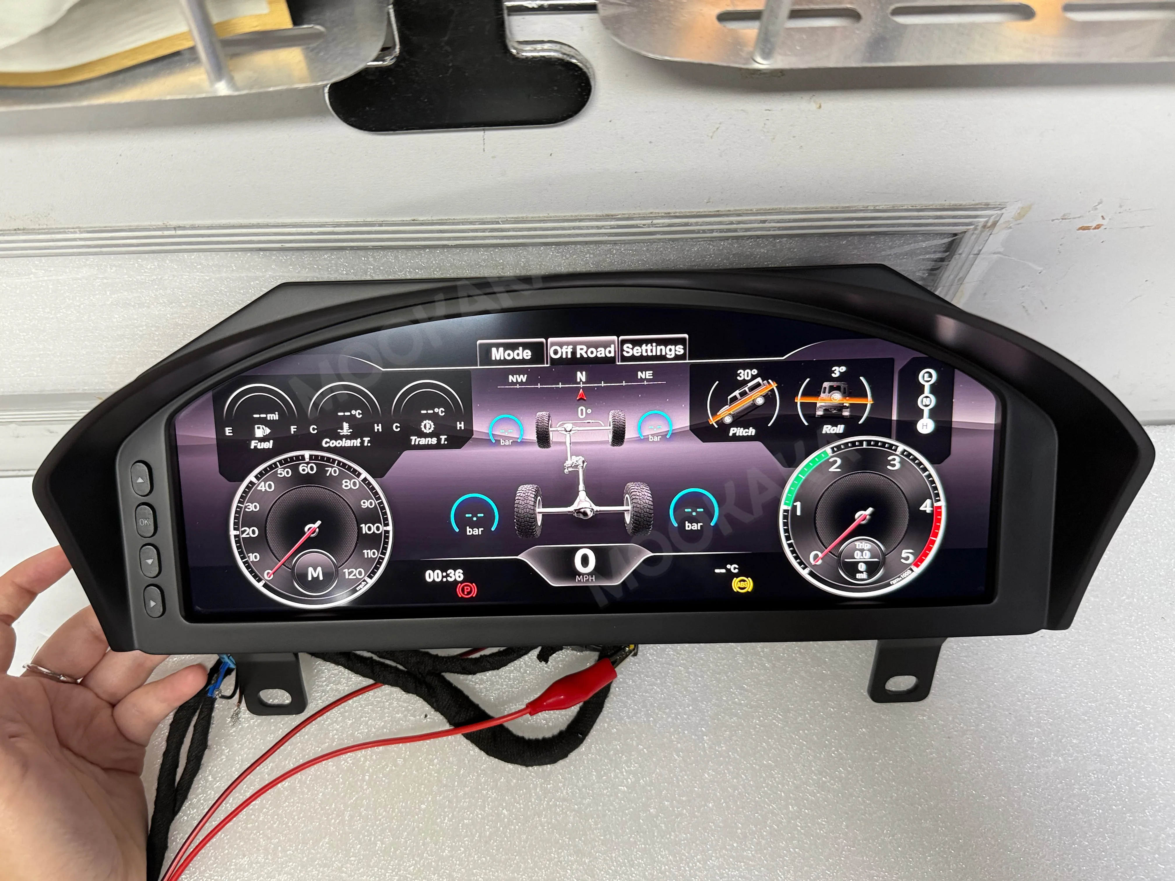 For Land Rover Defender 2012 2013 2014 2015 2016 Car Digital Cluster 12.3'' LCD Dashboard Virtual Cockpit Instrument Speedometer