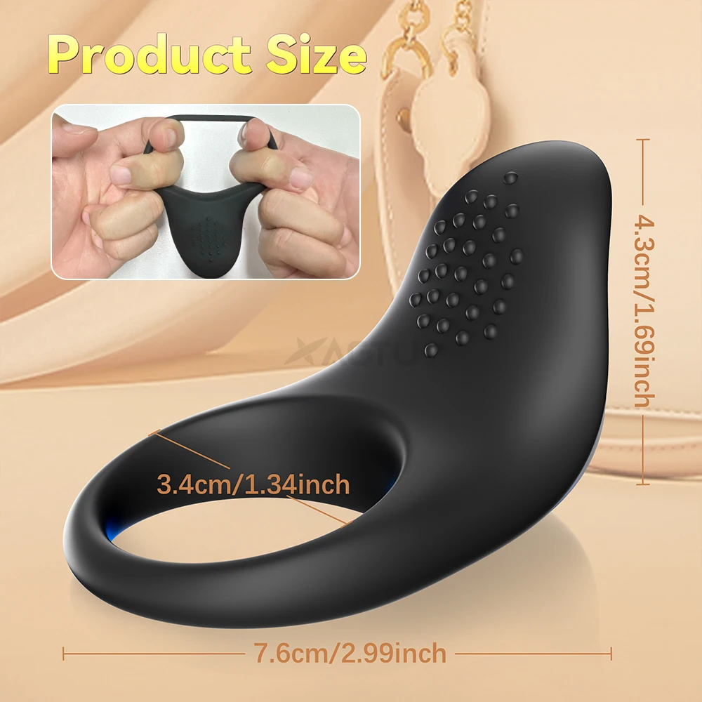 penisring sex liebesfreunde® Eichelringe und Penisschlaufen mit Stimulationskugeln - main image 1