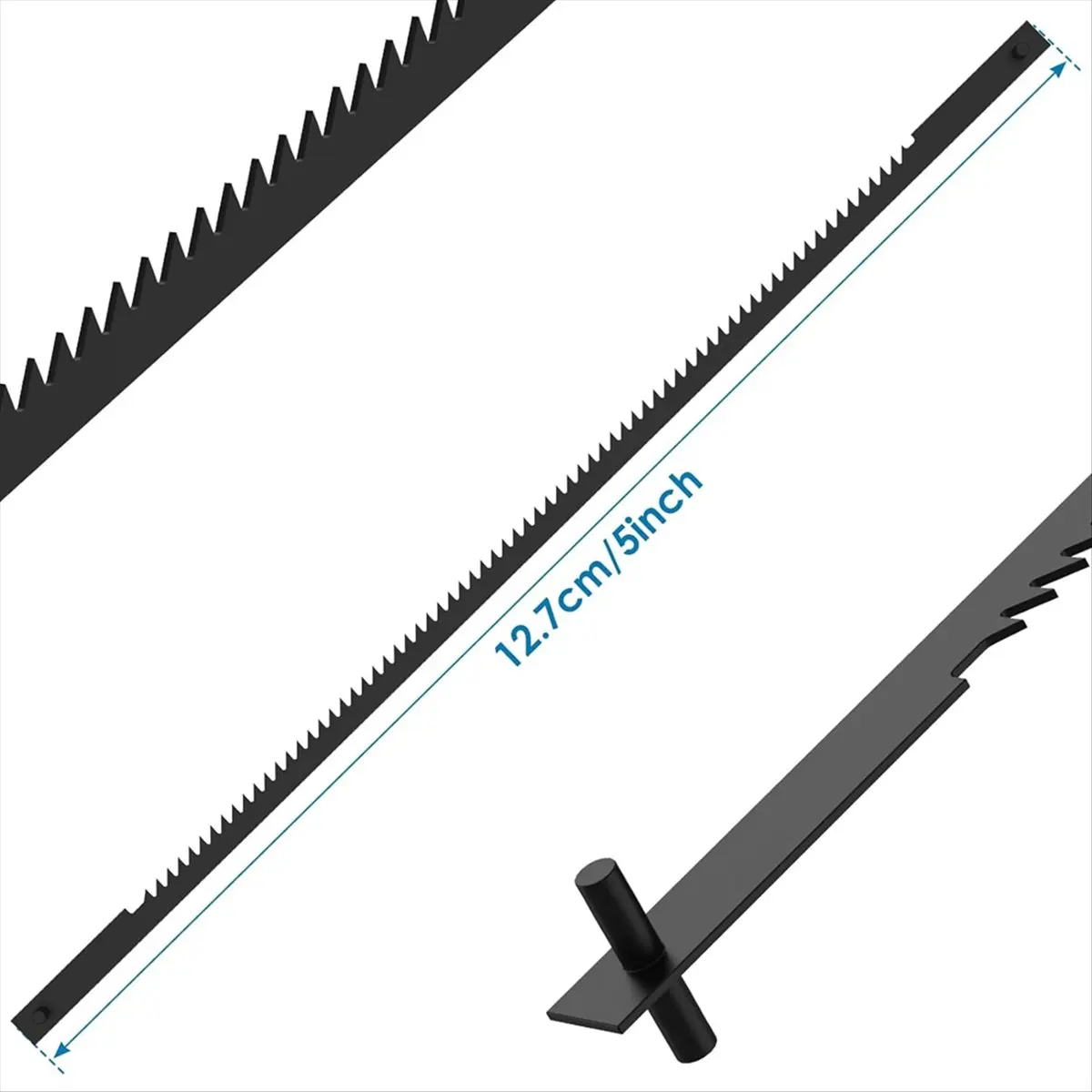 ABFW 45Pcs 5-Inch Pin End Scroll Saw Blade, 18TPI Scroll Saw Blade Pin End Replacement for 3921/3922 SK5, for Wood, Plastic