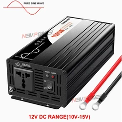 EU Socket Inverter 12V 220V Pure Sine Wave 50HZ 2500W 24V/36V/48V/60V/72V/84V/96V/110/220V/380V DC to AC Voltage Converter Power
