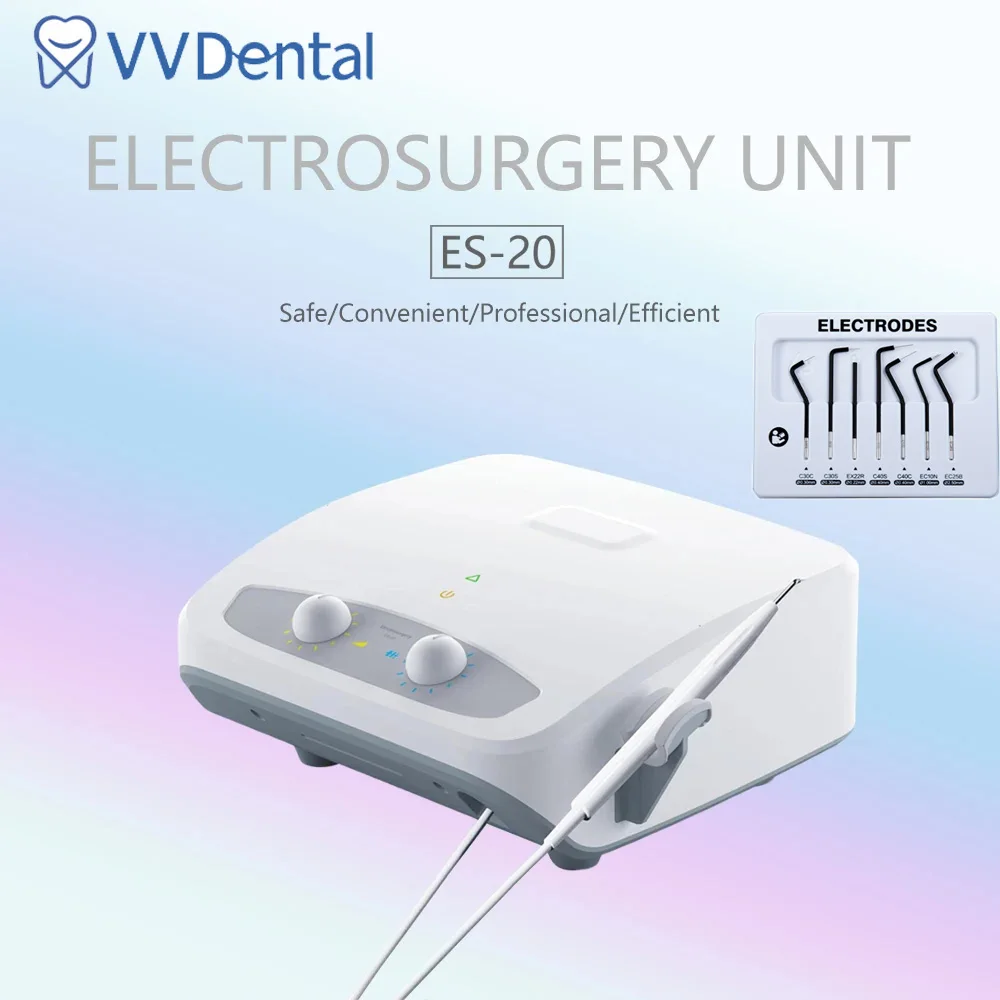 Dentisty Electrosurgery Unit Portable Dental Electro Scalpel with 7 Electrodes Dental Electro Surgery Unit Electricity Knife