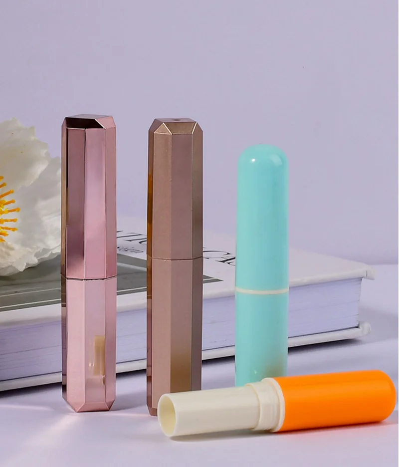 10/30/50/100pcs Direct Filling Empty Lipstick Tube Lip Balm Container Plastic Lipstick Shell Cosmetics Packaging