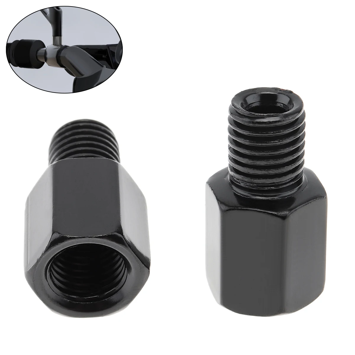 

1Piece 8mm 10mm Motorcycle Rearview Mirror Adapter Screw Thread Adapter Bolt Clockwise Counterclockwise Motorbike Mirror Screw