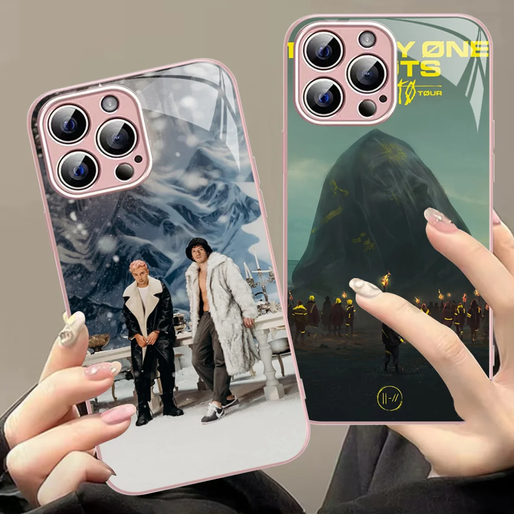 Band T-Twenty O-One P-Pilots Phone Case Tempered Glass For iphone 14 13 12 11 Pro Mini XS MAX 14Plus X XS XR Fundas