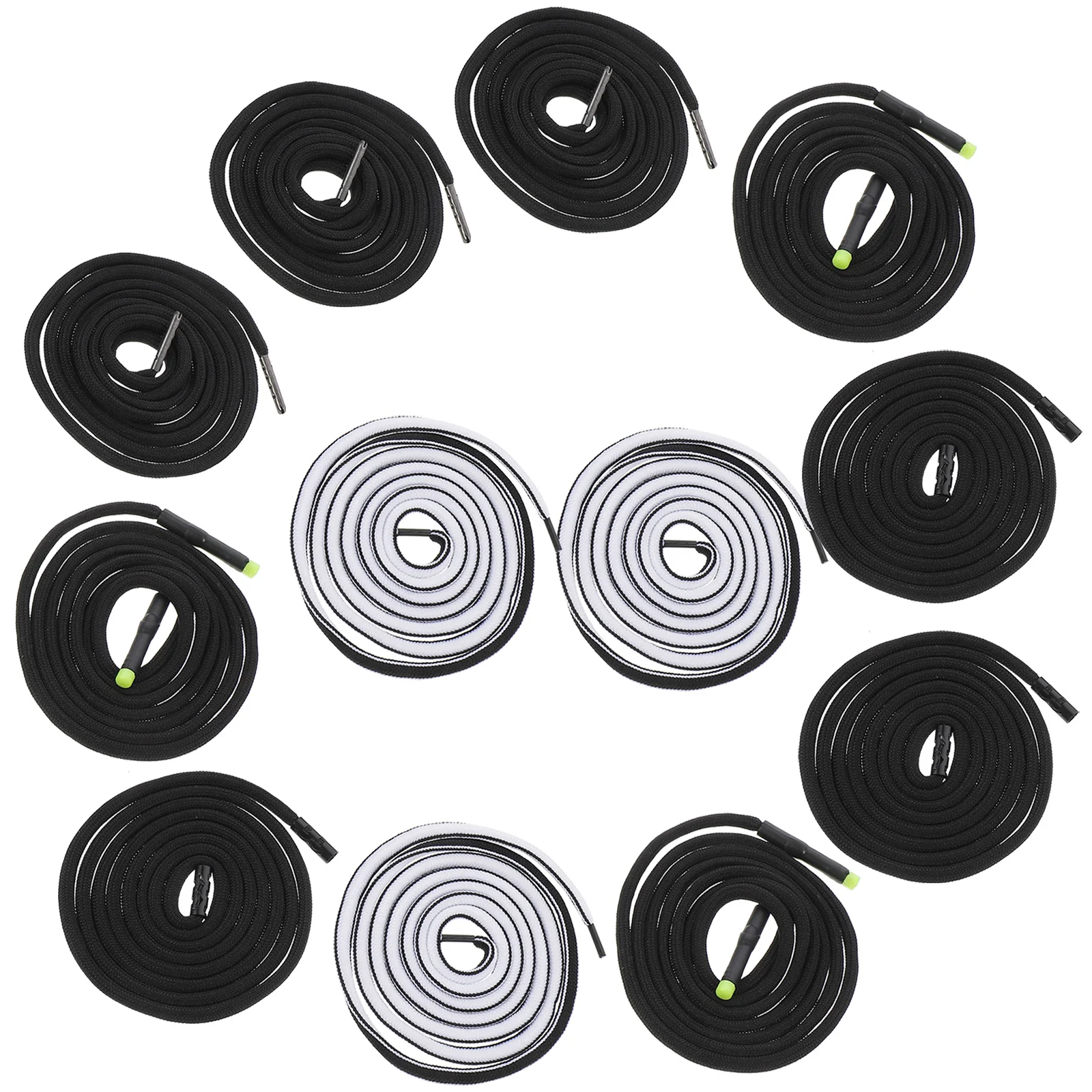 

12pcs Polyester Drawstring Replacement Elasticity Pants Waist Hat Rope Cord Suitable Yoga Coats Shoes Sewing Accessories