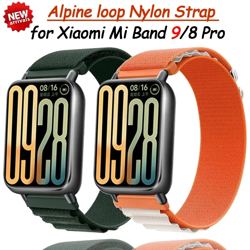 

Alpine Nylon Loop Strap for Xiaomi Mi Band 9 Pro Adjustable watchband for Xiaomi Redmi Watch 4/5 Mi Band 8 Pro Band Accessories