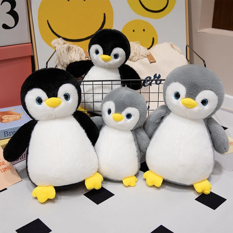 Creative Penguin Toy Luminous Pillow Soft Stuffed Plush Glowing Colorful Stars Cushion Led Light Toys Gift