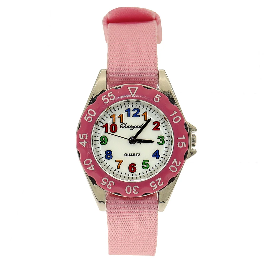 Brand Nylon Strap Children's Watch Quartz Watches Student Boy Girl Learn Time Cool Wristwatch Dropshipping