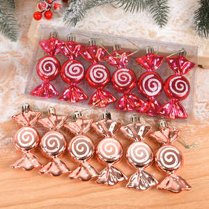 6pcs/box Christmas Candy Pendant Xmas Tree Hanging...