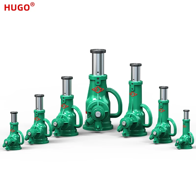 HUGO Screw Jack Container Lifting Jacks 5t 10t 20t Hand Operated Gear Vertical And Horizontal Dual Use