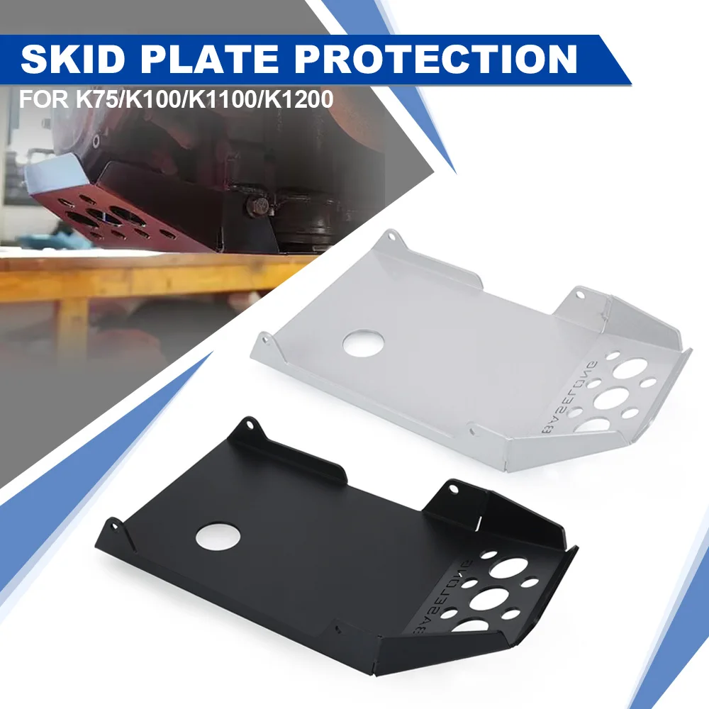 

Motorcycle Cafe Racer Skid Plate Engine Guard Chassis Protection Cover Accessories For BMW K75/K100/K1100/K1200 Aluminium K 100