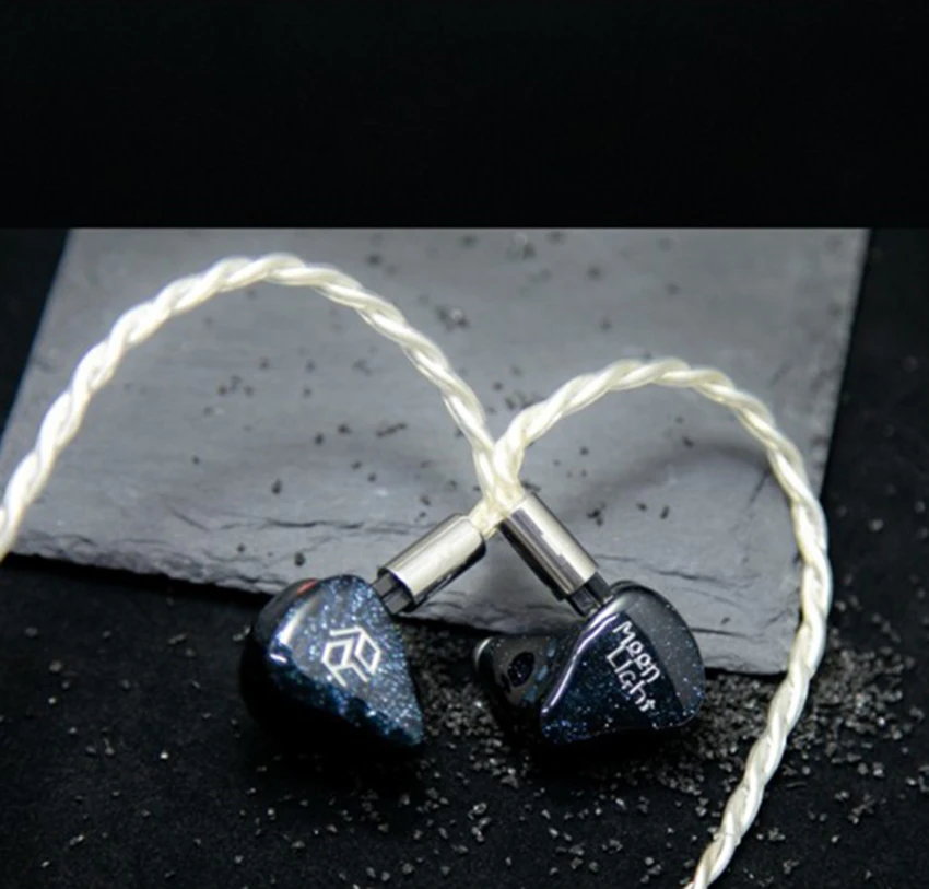 Yanyin Moonlight 2EST + 4BA + 1DD Dynamic Hybrid 2pin 0.78 มม.HiFi Music Monitor Audiophile สเตอริโอเบสหูฟังชนิดใส่ในหู IEMs