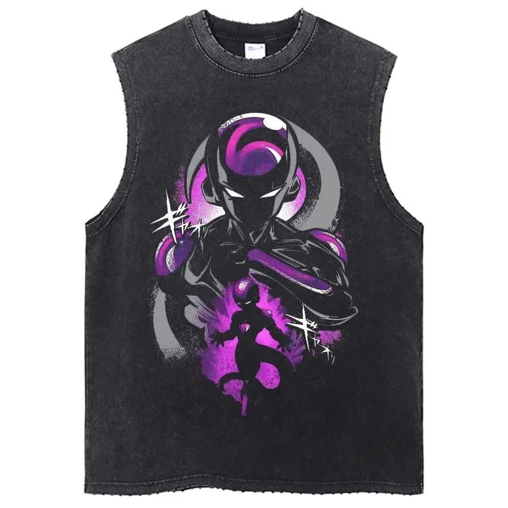 

Summer 2026 Harajuku Dragon Ball Goku Gym Vest Men's Tank Tops Y2k Women Comfortable and loose men's summer t-shirts