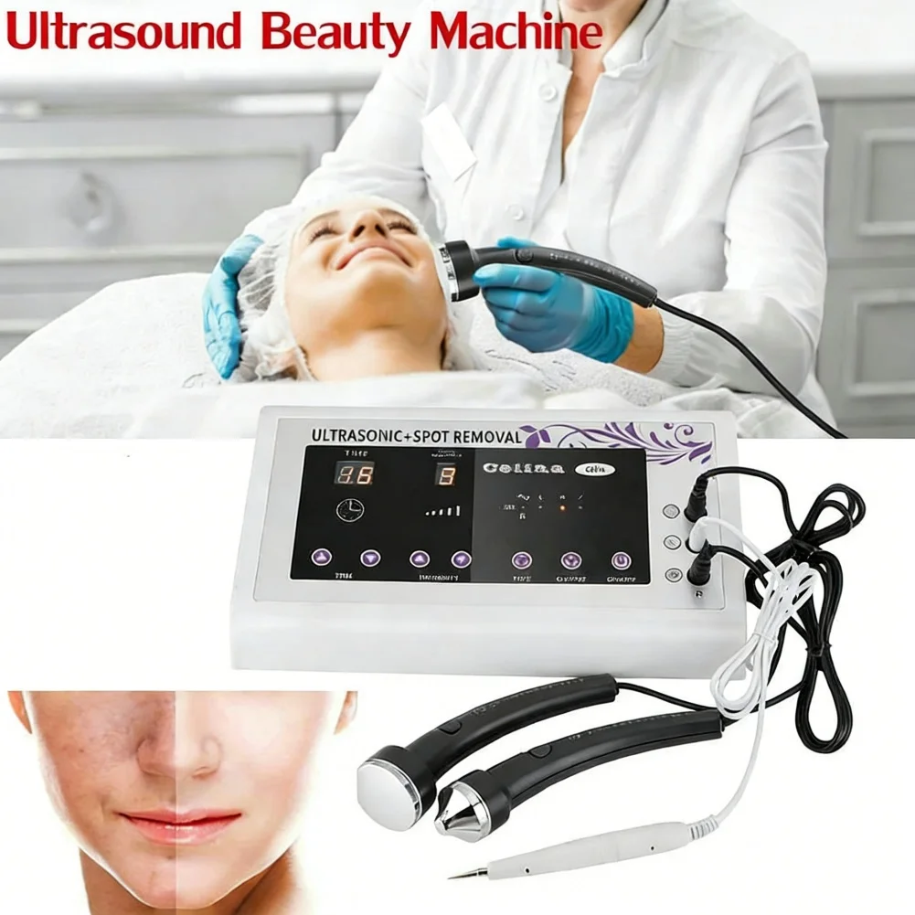 

Ultrasonic and Spot Removal Machine Ultrasonic Beauty Device for Facial Cleansing With Mole & Wart Remover l Spot Remover