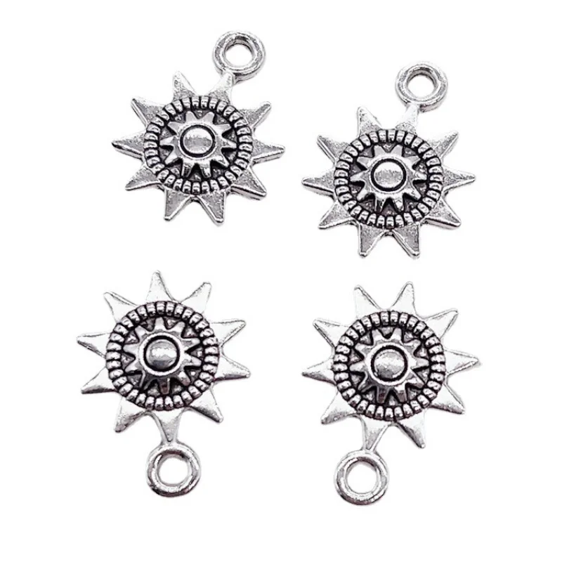 Factory Direct Sales100Pieces diy Ornament Double-sided Sun Pendant Handmade Bracelets Earrings Necklaces