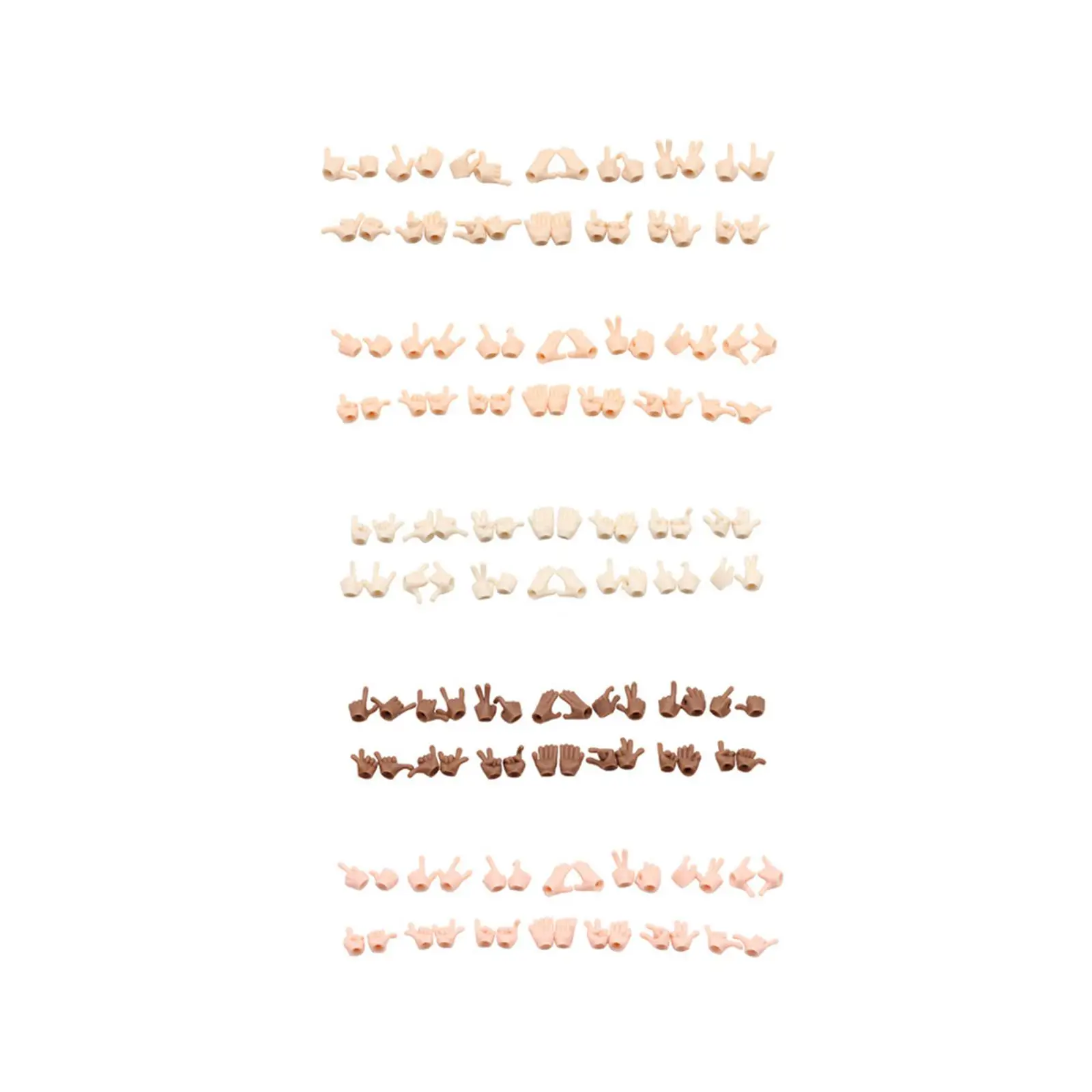 

1/12 Miniature Dolls hands Parts Accessories Doll Figure Toy Action Figure for Dolls Pretend Play