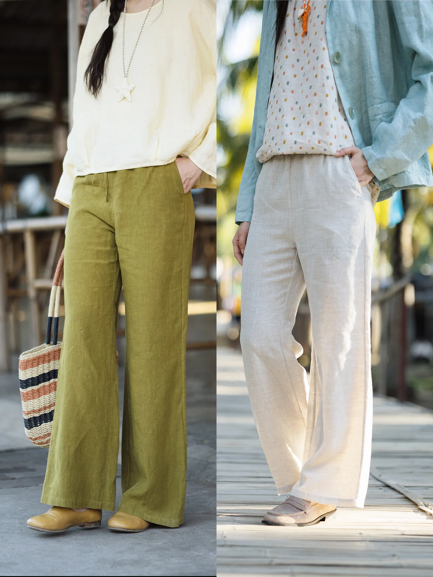 

Широкие брюки Special Blossom 145: свободные, прямого кроя, легкие, из льна, струящиеся, расклешенные, повседневные, длинные, для женщин