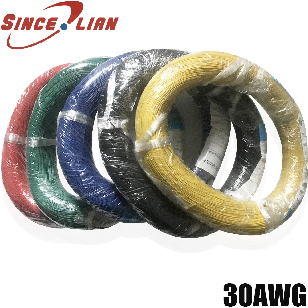 UL1571 30AWG Super Flexible OD 0.8mm 30AWG PVC Insulated Wire Tinned Copper Electric Cable LED Superfine Wire Safety Line