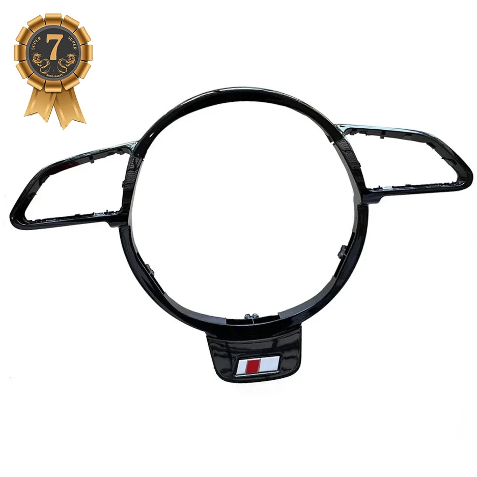 For Audi Steering Wheel A3 A4 B8 A5 A6 A7 Q3 Q5 Q7 Flat Bottomed Sports Steering Wheel Decorative Frame