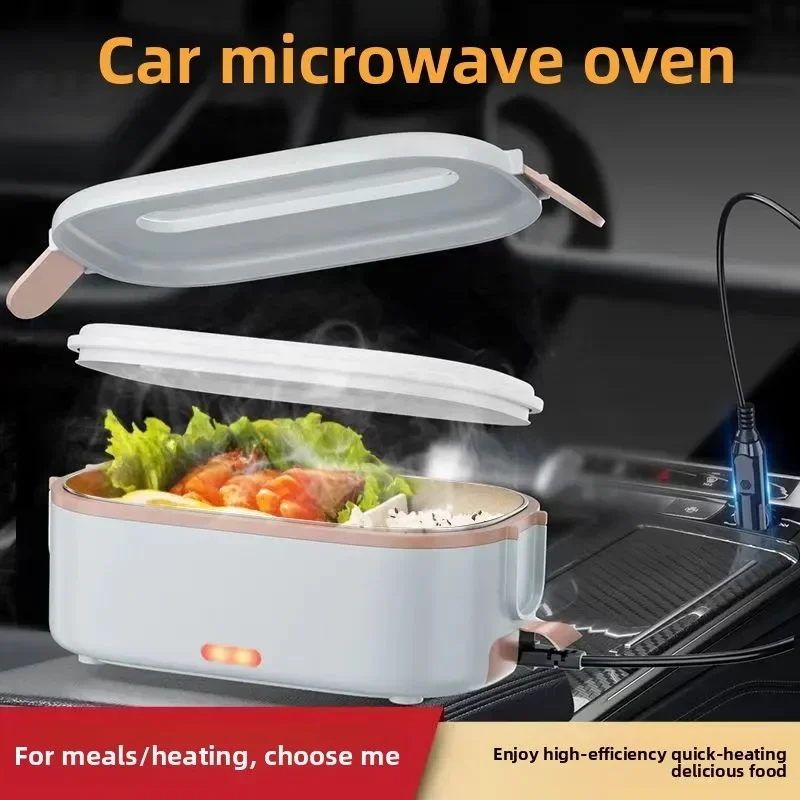 Durable Car Microwave Oven 1.8L 12V24V Water-Free Heating Multifunctional Vehicle Cooking Pot