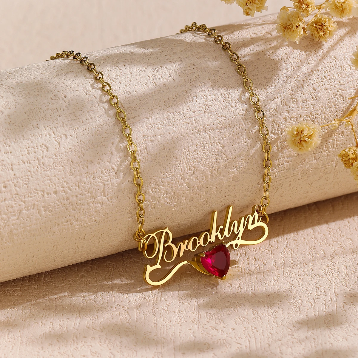 

Customized Name Necklaces for Women, Personalized Stainless Steel Birthstone Chain Choker Collar Jewelry, Birthday Gifts