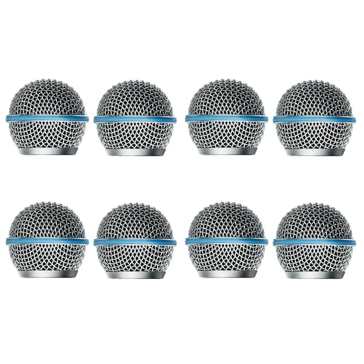 8PCS Microphone Grill Mic Grille Replacement Mic Ball Head Mesh for Beta58A SM58 Pgx24 Slx24