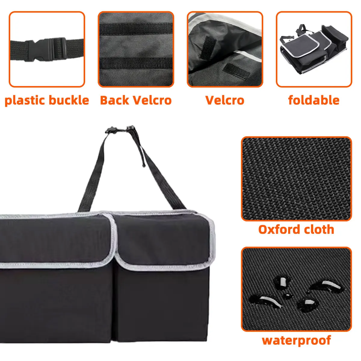 YONGRUN Universal Car Interior Storage Bag Auto Seat Gap Organizer Pocket Hanging Holder for Phone Wallet Keys Small Items
