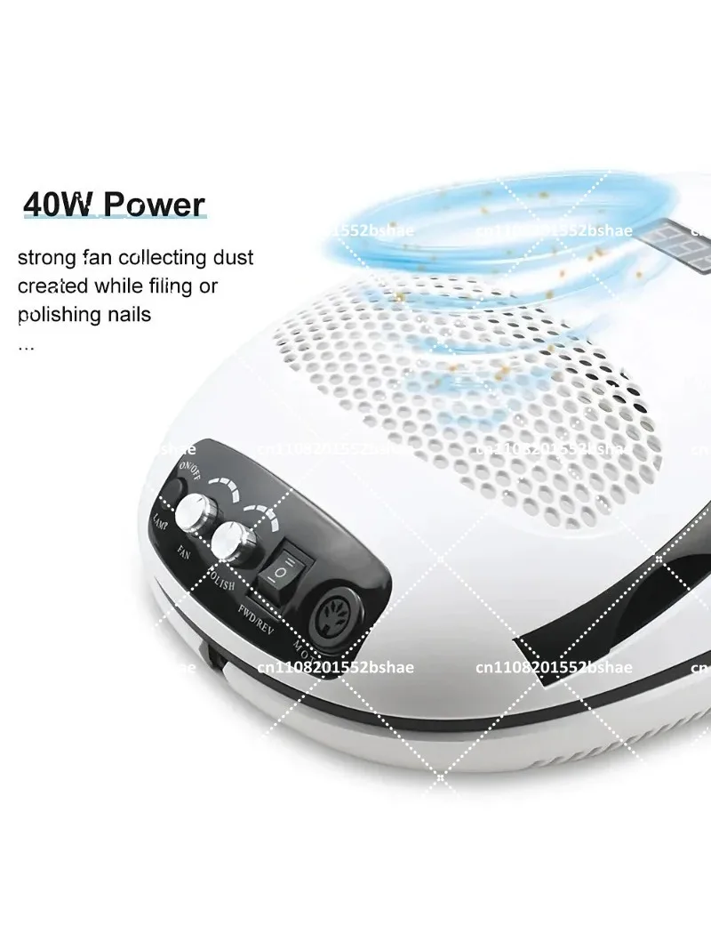 140W 3-in-1 Multifunction Dust Vacuum Cleaner Electric Drill UV LED Lamp Manicure Machine