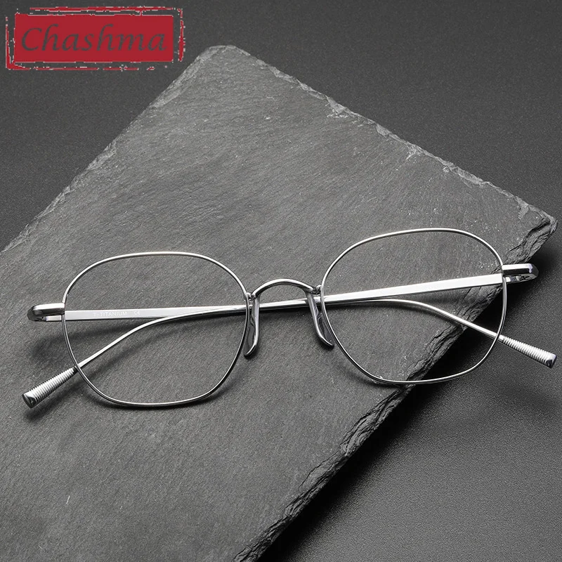 

Ultra Light Glasses Titanium Classic Men Design Prescription Eyeglasses Optical Lens Transparent Crystal Designer Frames Female