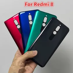 Cubierta trasera de batería Redmi8 para Xiaomi Redmi 8 RM8, carcasa trasera, carcasa de plástico, repuesto de reparación + llaves laterales
