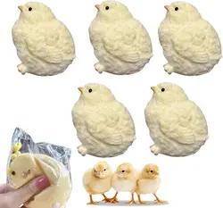 Handmade Silicone Squishy Big Chicken,Cute Chicks Squeeze Squishy Chicks, Ultra Soft Squishy Fidget Toys Silicone Squeeze Toys