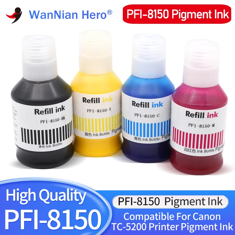 PFI-8150 pigment tinte kompatibel für canon TC-5200 tinten strahl drucker pigment tinte pfi8150 8150 pfi 8150 tinte bk c m y farbe