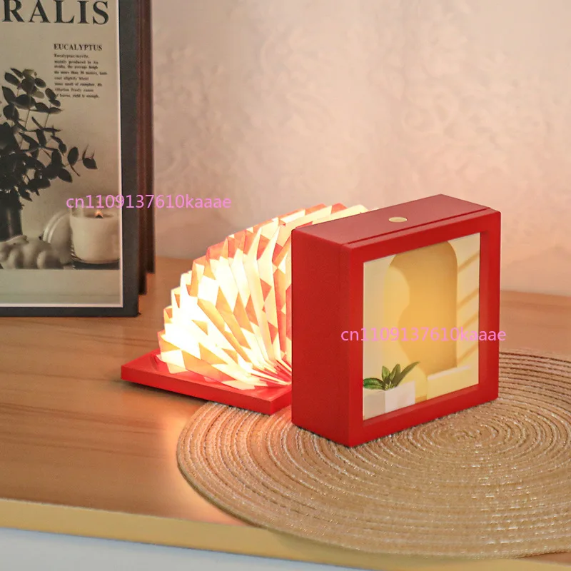 Flexible Shaping Photo Frame Ambient Lamp, Warm Home Decor Bedside Night Light For Business Premium Gifts