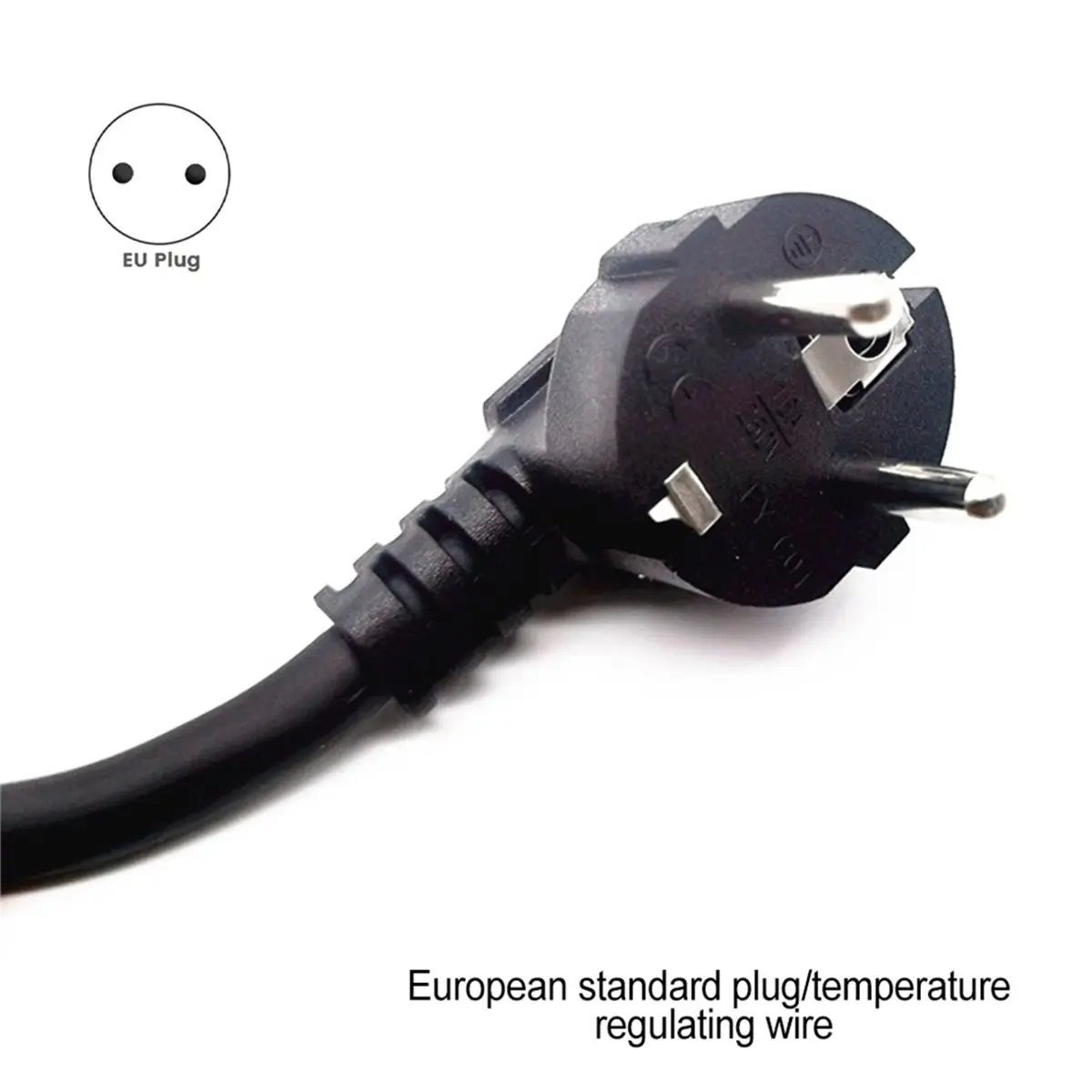 SWXF European Style Temperature Control Cable Electric Baking Tray Electric Oven Adjustable Temperature Power Cord EU Plug view 3