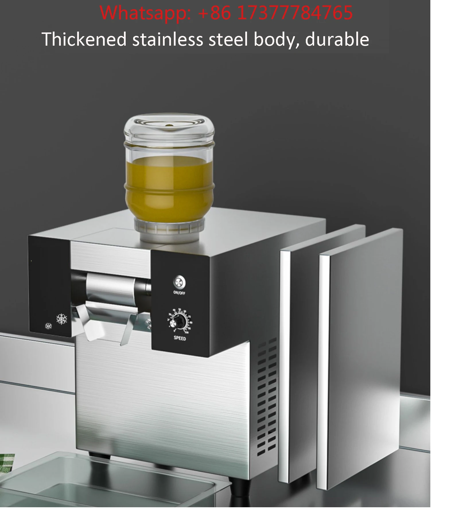 Large Output Commercial Bingsu Machine Automatic Snowflake Ice Shaver Smoothies Ice Crusher