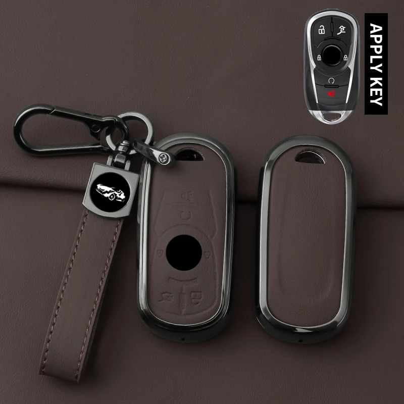 Metal Car Key Protective Case,For Buick 2017 2018 Envision Enclave Encore LaCrosse - Remote Control Key Cover Llavero carcasa