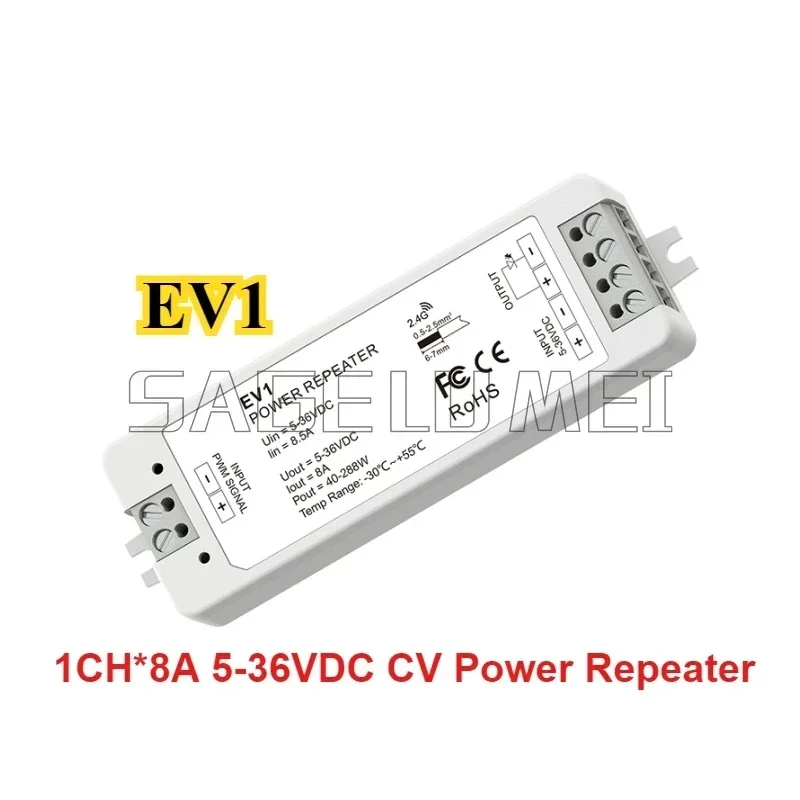 Skydance LED Strip Controller Power Repeater1/2/3/4/5CH PWM Dimmer12V-24V DC V1/2/3/4/EV1/3/4/5 Single Color CCT RGB RGBW RGBCCT